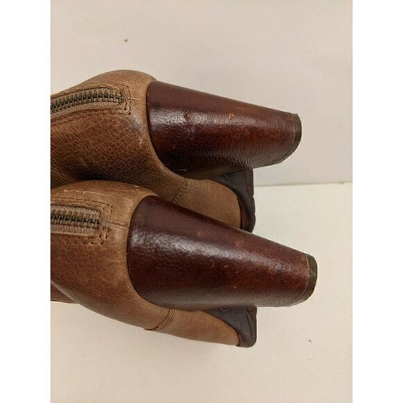 Kork ease Castaneda Brown tan leather booties size 6M - Picture 7 of 7